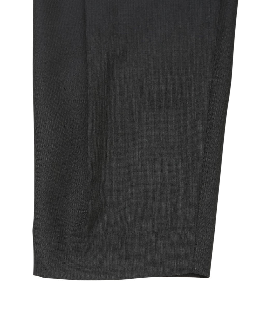 원단 상세 미입력 LEA BOBERG ''DP TROUSERS｜DUGDALE PEERLESS'' (BLACK SELF STRIPE)