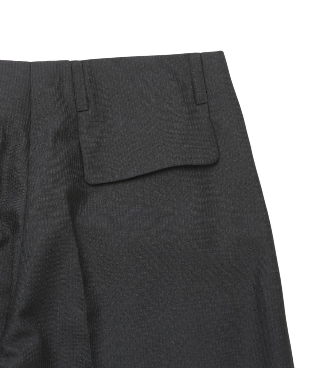 원단 상세 미입력 LEA BOBERG ''DP TROUSERS｜DUGDALE PEERLESS'' (BLACK SELF STRIPE)
