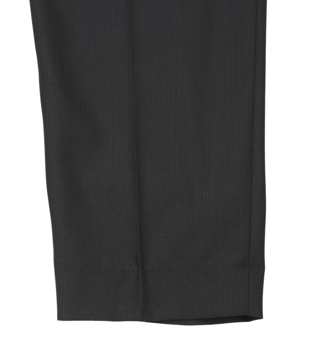 원단 상세 미입력 LEA BOBERG ''DP TROUSERS｜DUGDALE PEERLESS'' (BLACK SELF STRIPE)
