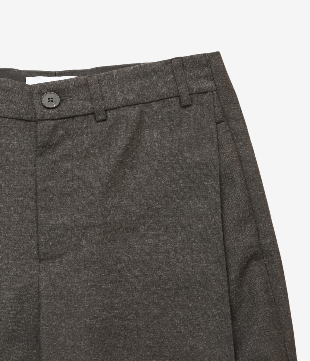 LEA BOBERG ''DP TROUSERS｜JAPANESE HERRINGBONE WOOL'' (BROWN)