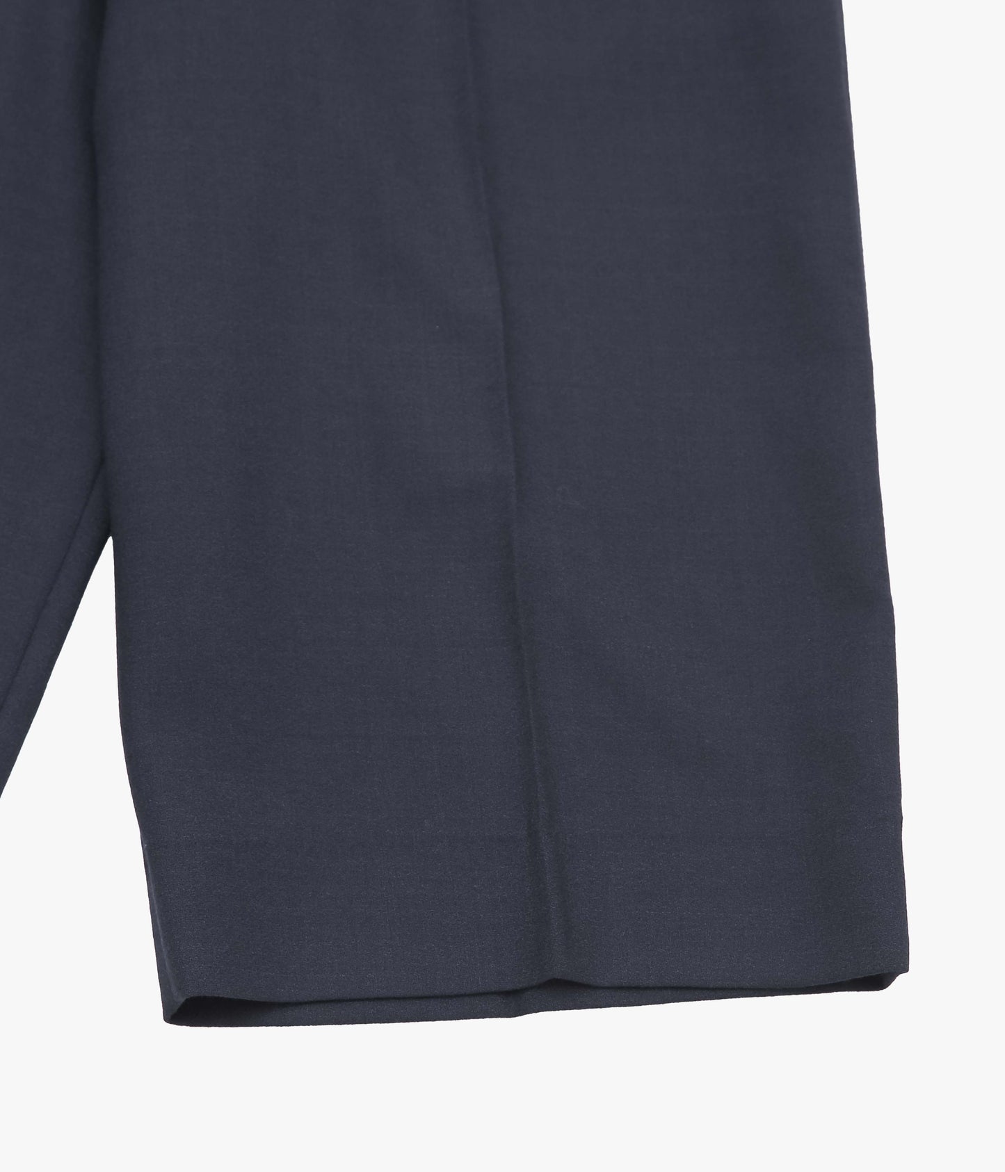 LEA BOBERG ''FLAP POCKET SHORTS｜BRITISH WOOL CREPE'' (NAVY)