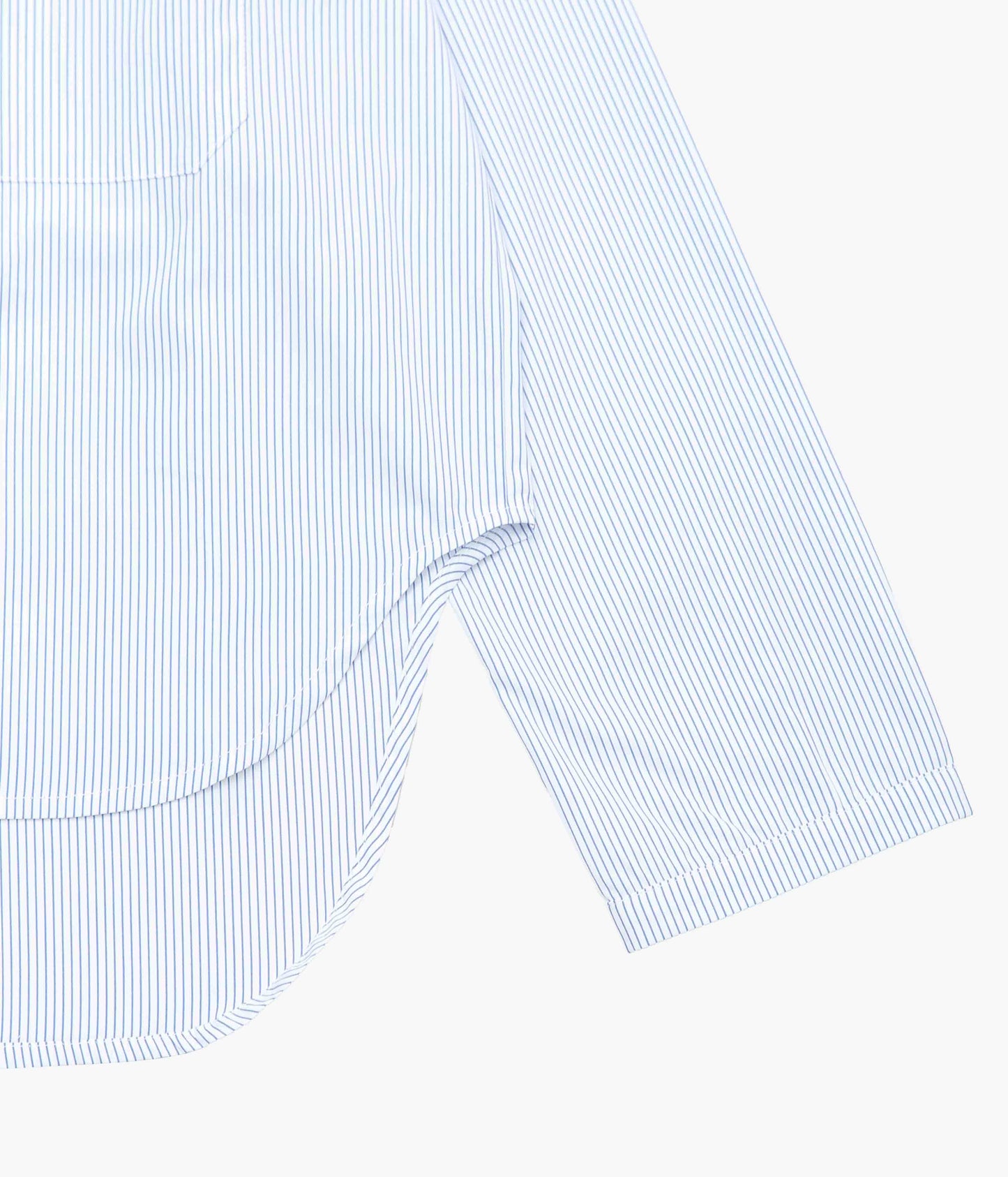 LEA BOBERG ''PATCH POCKET SHIRT｜BRITISH COTTON'' (NAVY STRIPED)