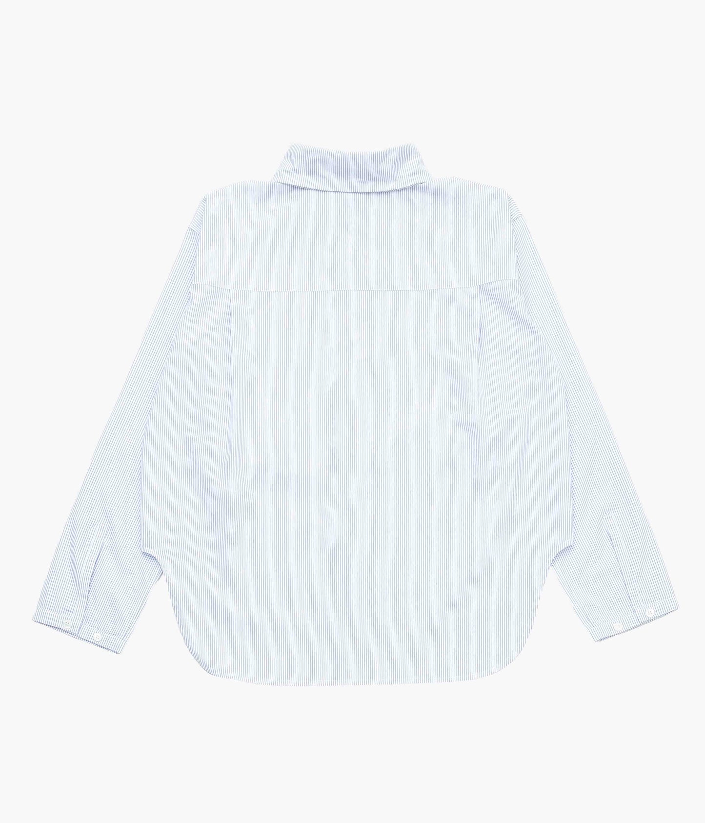 LEA BOBERG ''PATCH POCKET SHIRT｜BRITISH COTTON'' (NAVY STRIPED)