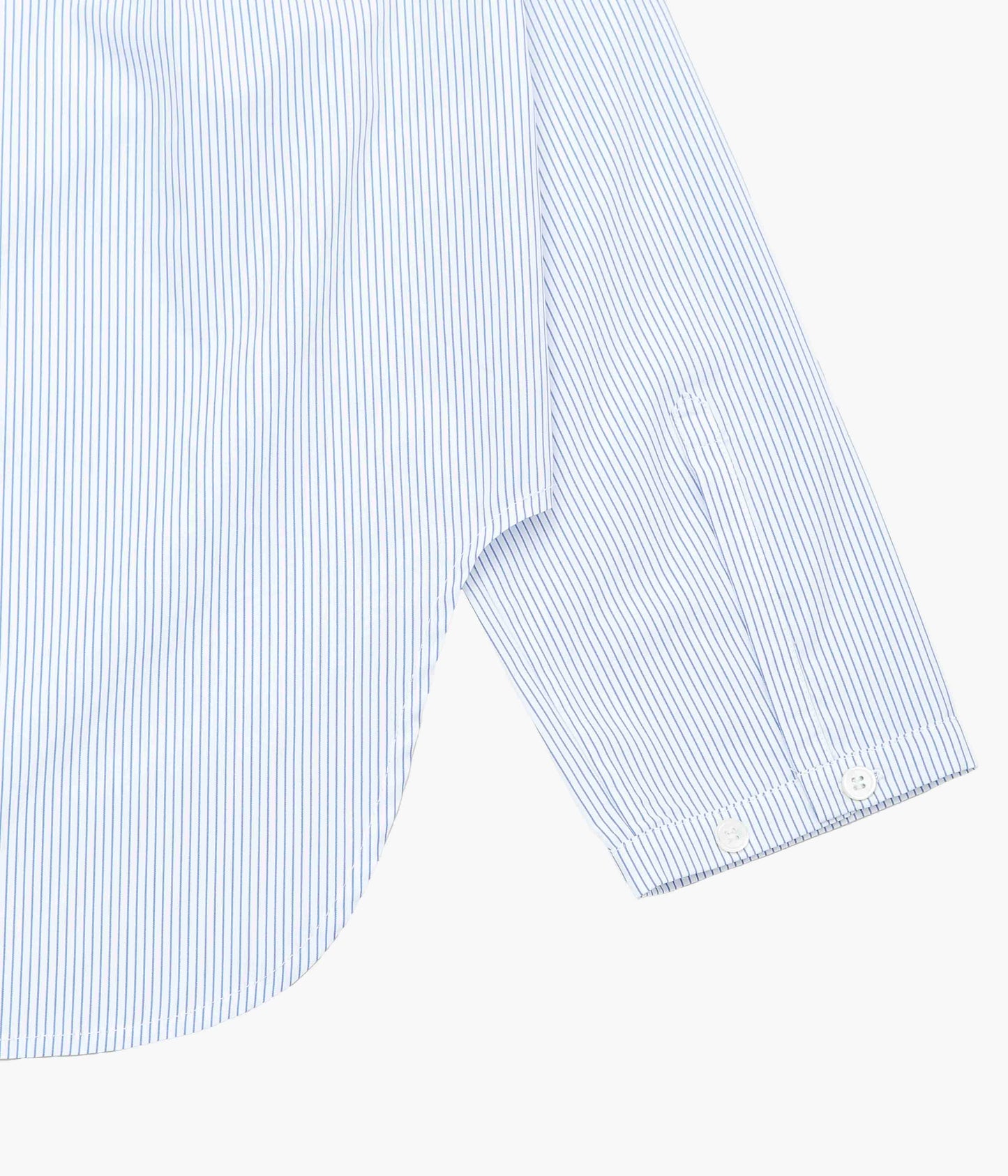 LEA BOBERG ''PATCH POCKET SHIRT｜BRITISH COTTON'' (NAVY STRIPED)