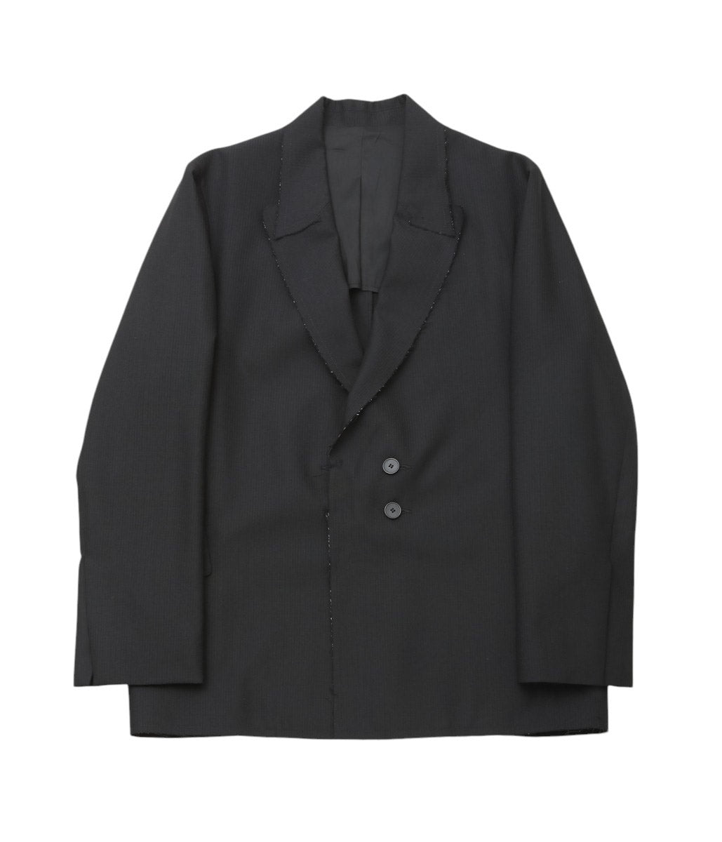 LEA BOBERG ''RPL BLAZER | DUGDALE PEERLESS'' (BLACK SELF STRIPE)