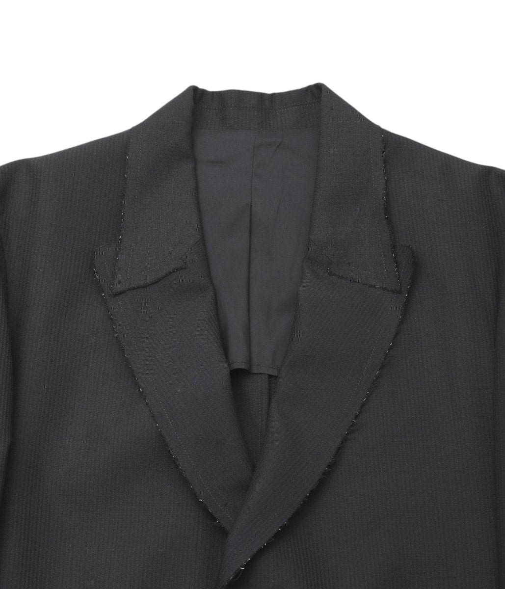 LEA BOBERG ''RPL BLAZER | DUGDALE PEERLESS'' (BLACK SELF STRIPE)