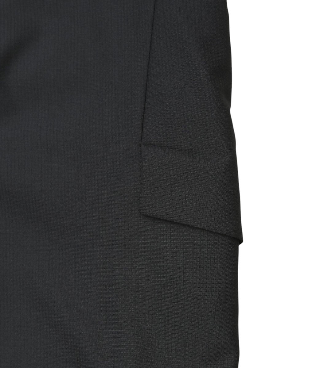 LEA BOBERG ''RPL BLAZER | DUGDALE PEERLESS'' (BLACK SELF STRIPE)