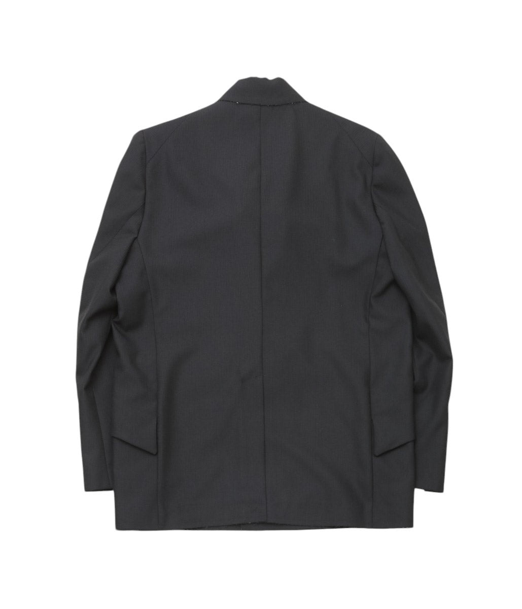 LEA BOBERG ''RPL BLAZER | DUGDALE PEERLESS'' (BLACK SELF STRIPE)