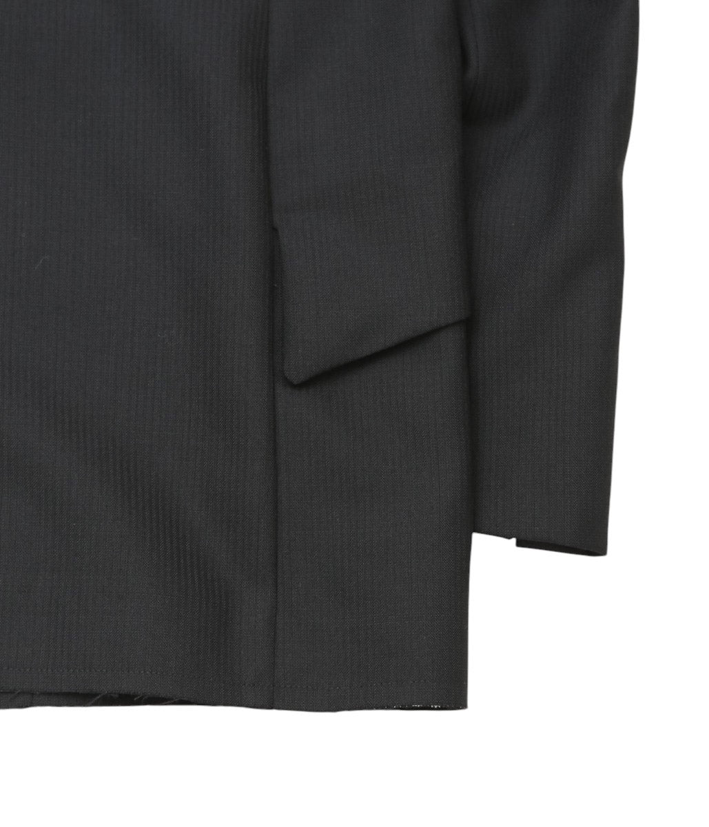 LEA BOBERG ''RPL BLAZER | DUGDALE PEERLESS'' (BLACK SELF STRIPE)