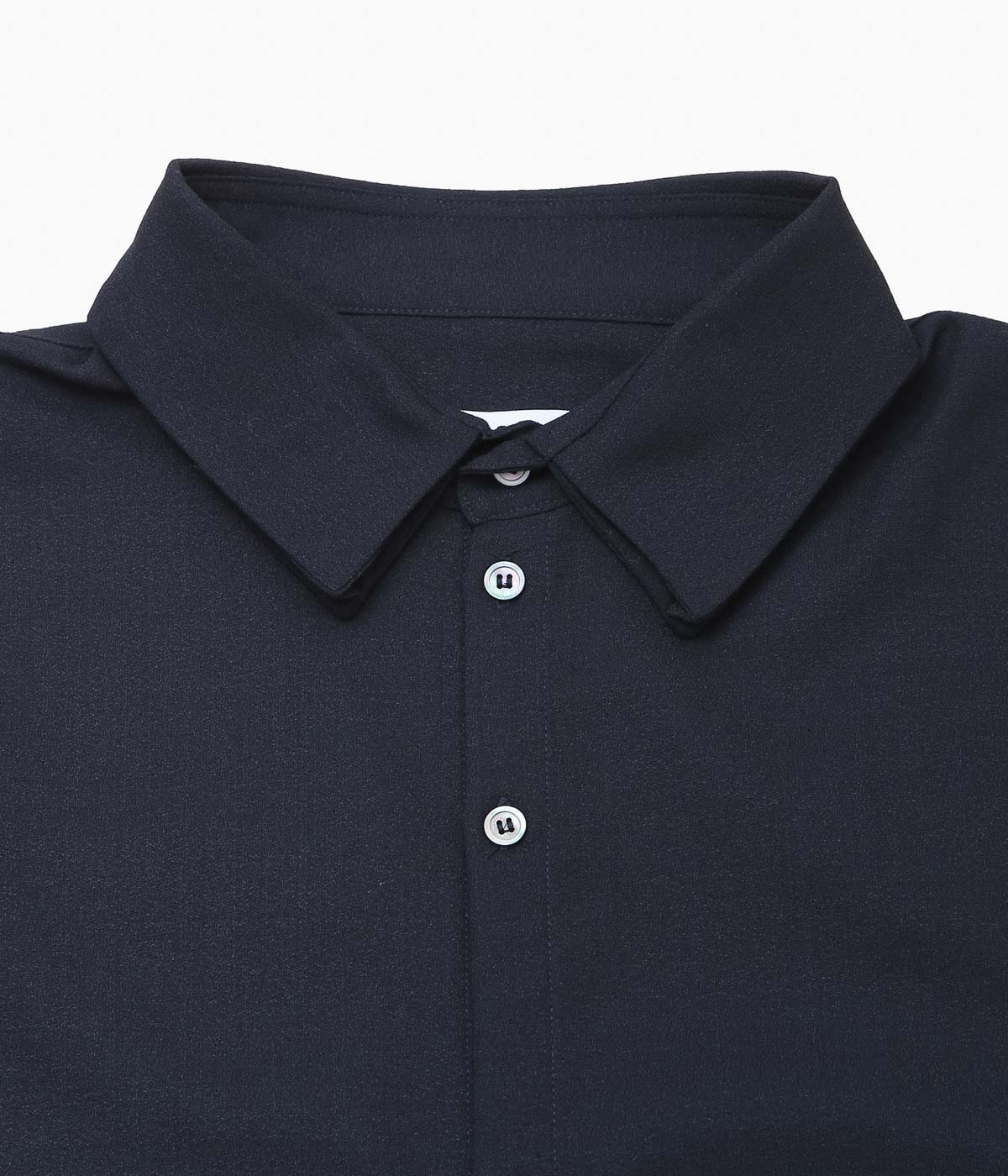 LEA BOBERG ''S.C. SHIRT (BRITISH WOOL CREPE)'' (NAVY) – THE STORE