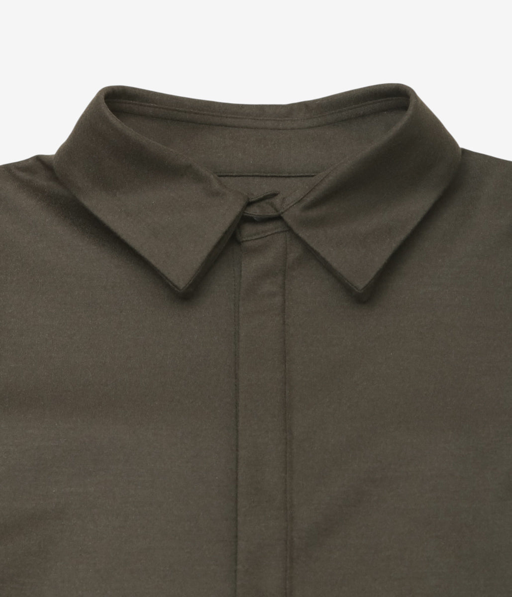 LEA BOBERG ''SC-FF SHIRT｜JAPANESE WOOL FLANNEL'' (BROWN)