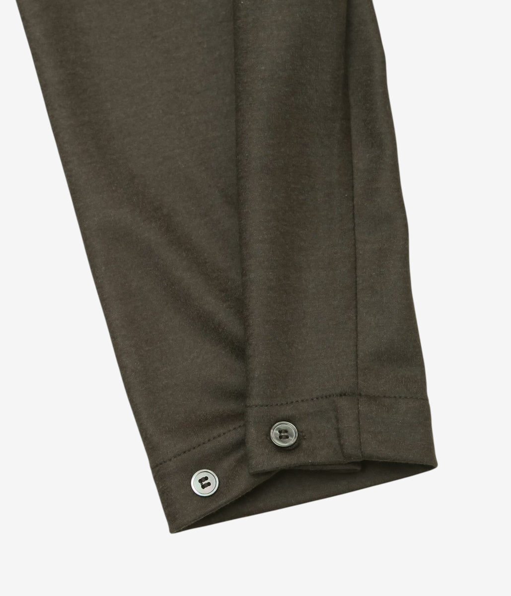 LEA BOBERG ''SC-FF SHIRT｜JAPANESE WOOL FLANNEL'' (BROWN)