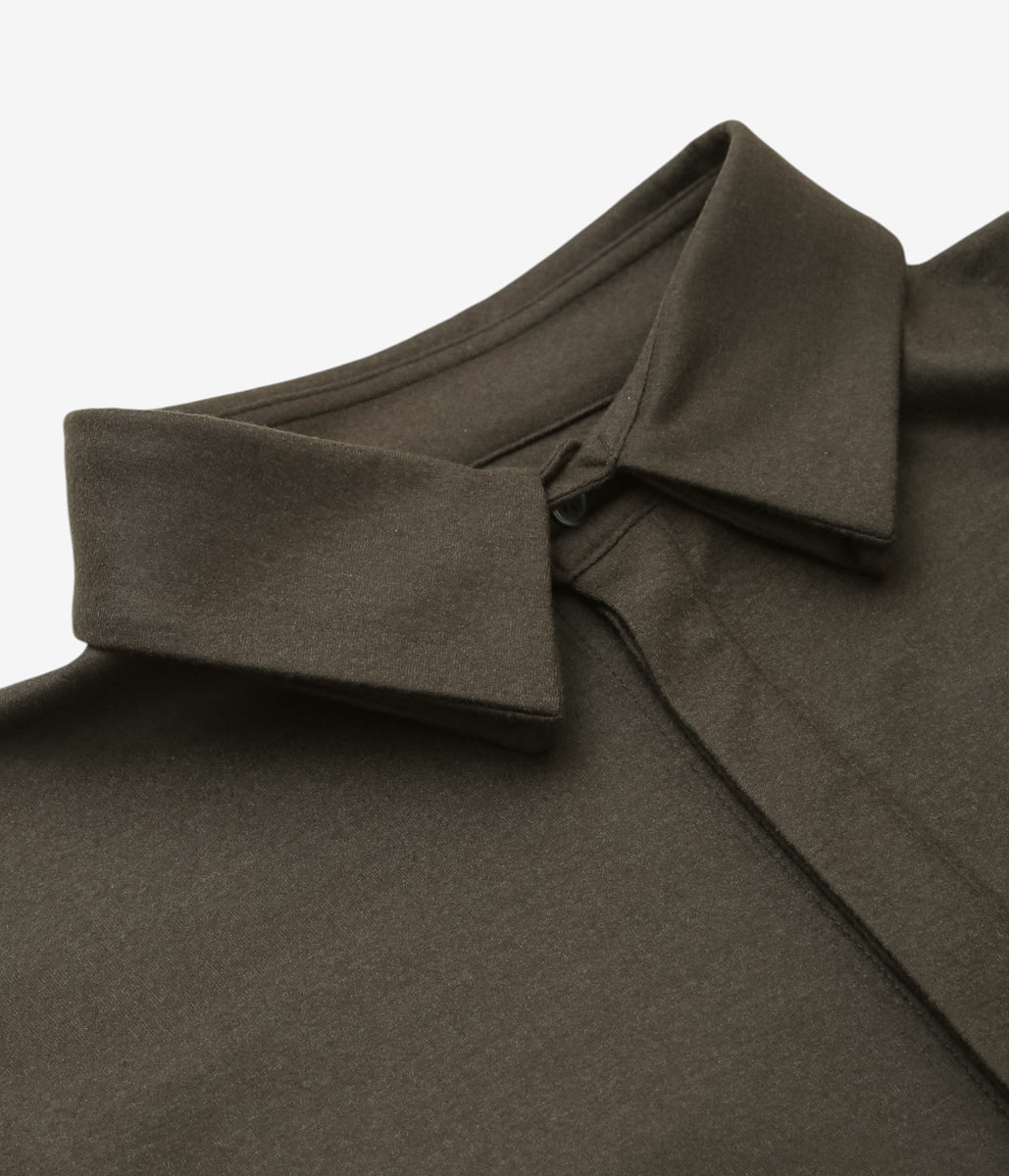 LEA BOBERG ''SC-FF SHIRT｜JAPANESE WOOL FLANNEL'' (BROWN)