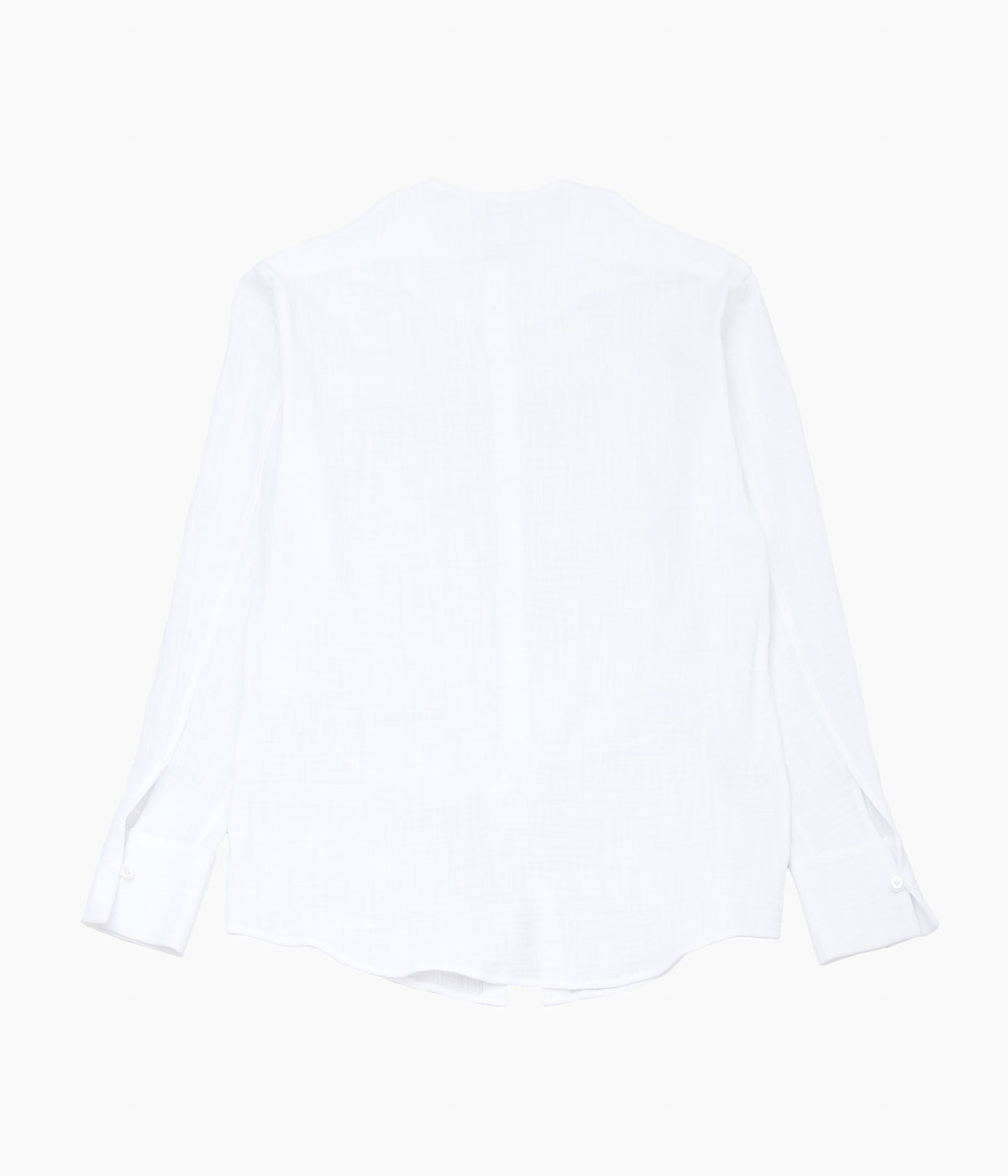 LEA BOBERG ''SLIT SHIRT (BRITISH ORGANIC COTTON GAUZE)'' (WHITE)
