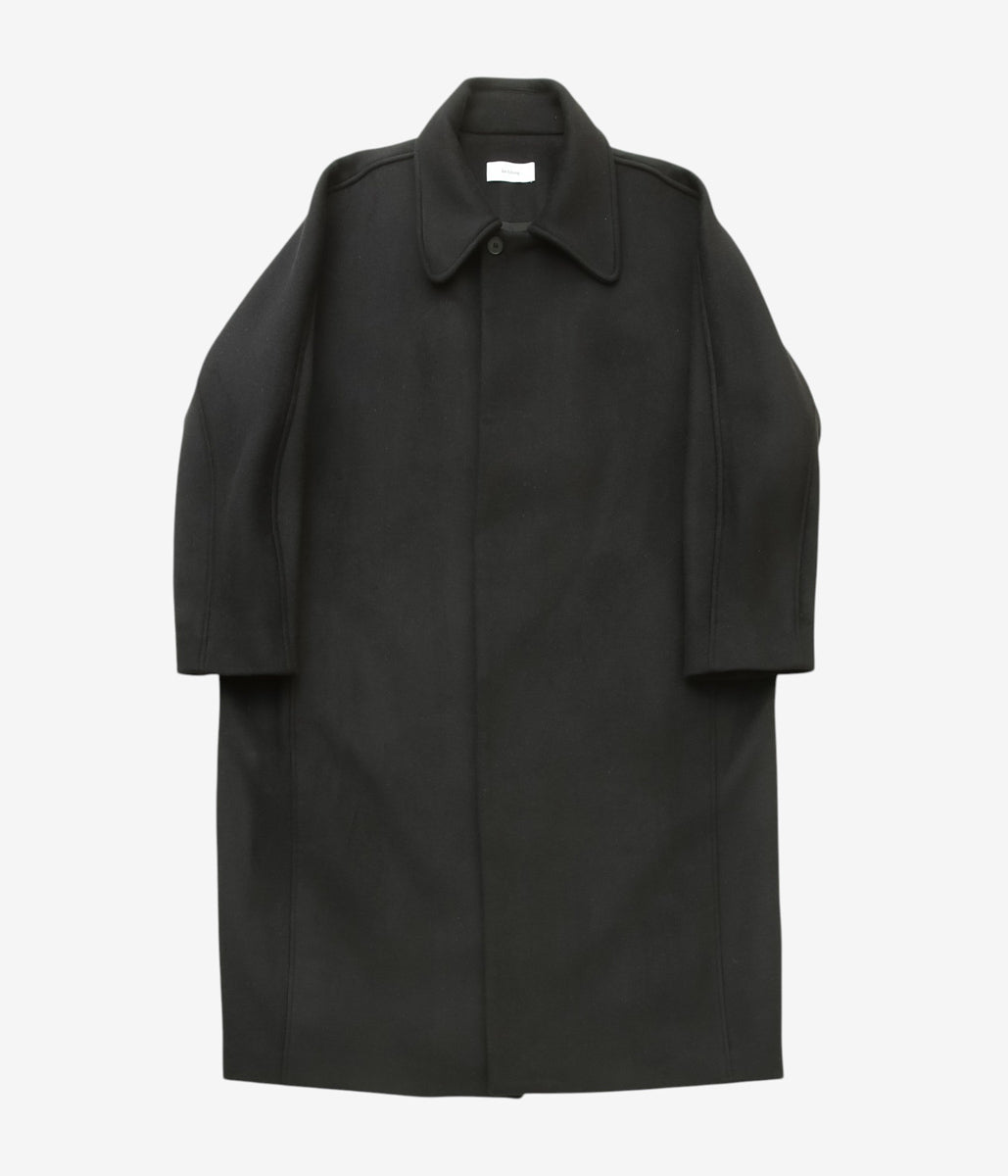 LEA BOBERG ''TP COAT｜JAPANESE BRUSHED WOOL / CASHMERE / SILK'' (BLACK)