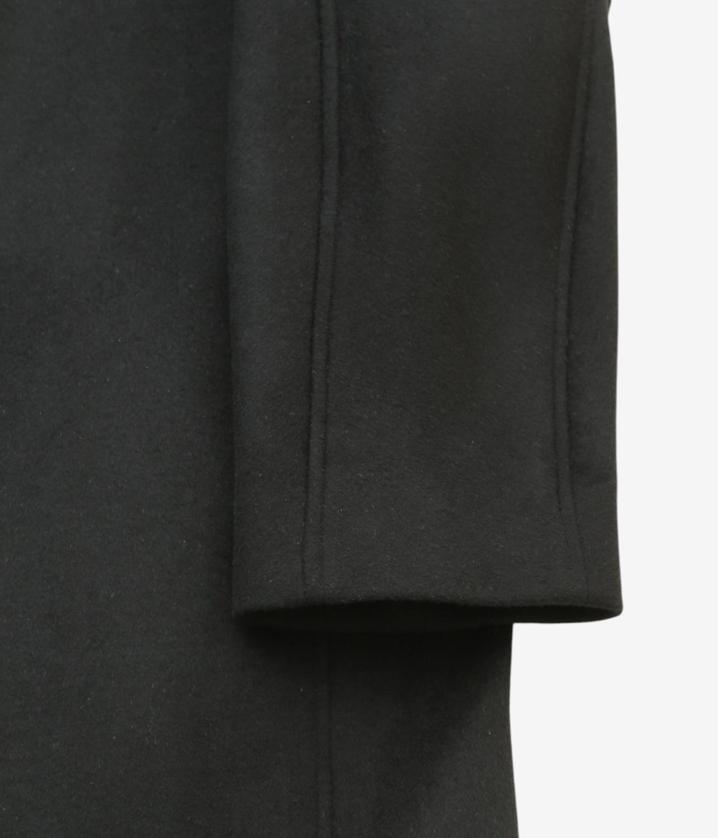 LEA BOBERG ''TP COAT｜JAPANESE BRUSHED WOOL / CASHMERE / SILK'' (BLACK)