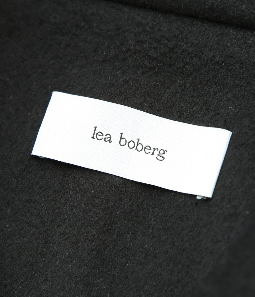 LEA BOBERG ''TP COAT｜JAPANESE BRUSHED WOOL / CASHMERE / SILK'' (BLACK)