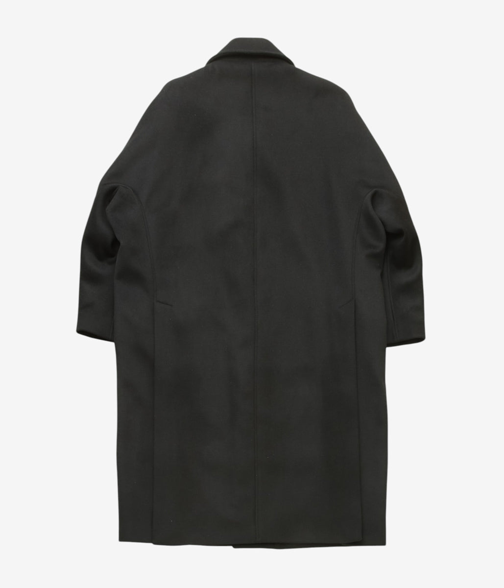 LEA BOBERG ''TP COAT｜JAPANESE BRUSHED WOOL / CASHMERE / SILK'' (BLACK)