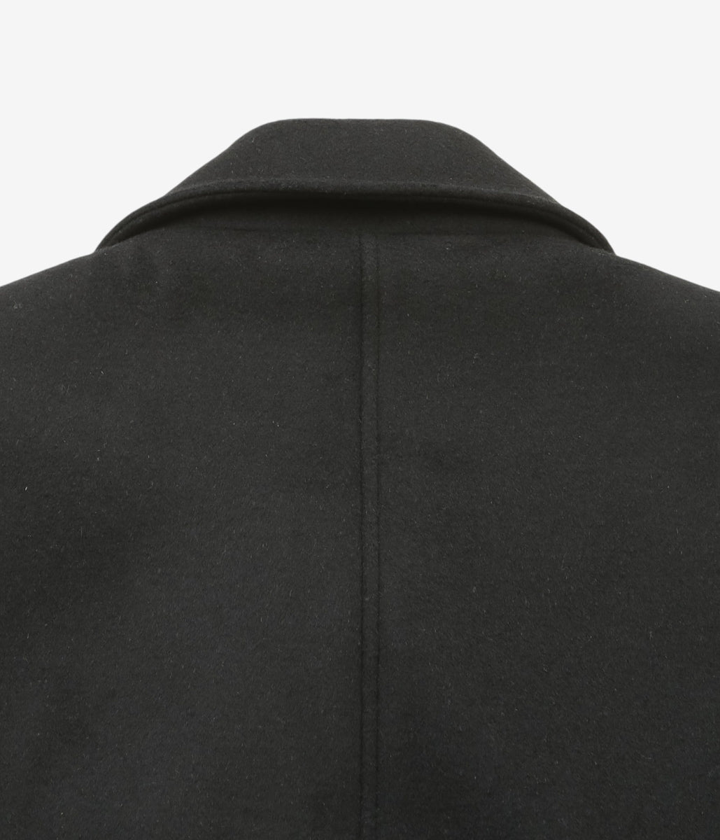 LEA BOBERG ''TP COAT｜JAPANESE BRUSHED WOOL / CASHMERE / SILK'' (BLACK)