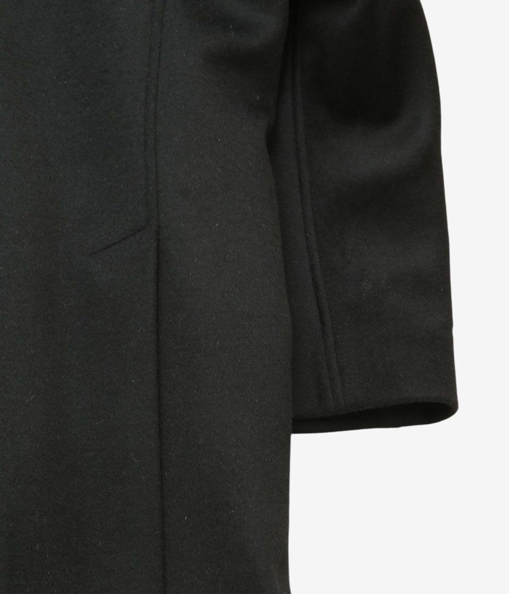 LEA BOBERG ''TP COAT｜JAPANESE BRUSHED WOOL / CASHMERE / SILK'' (BLACK)