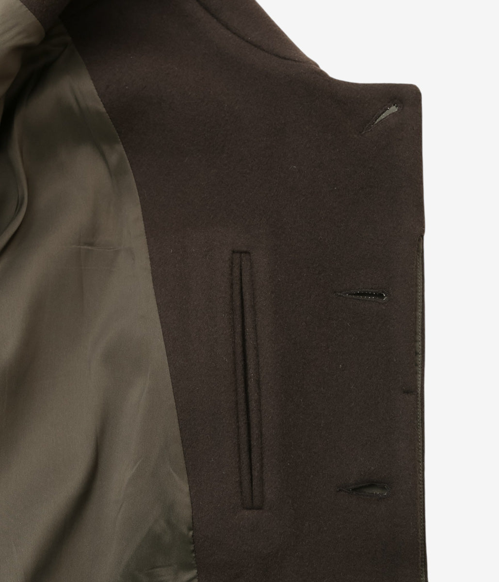 LEA BOBERG ''TP COAT｜JAPANESE SHORT VELOUR'' (DARK BROWN)