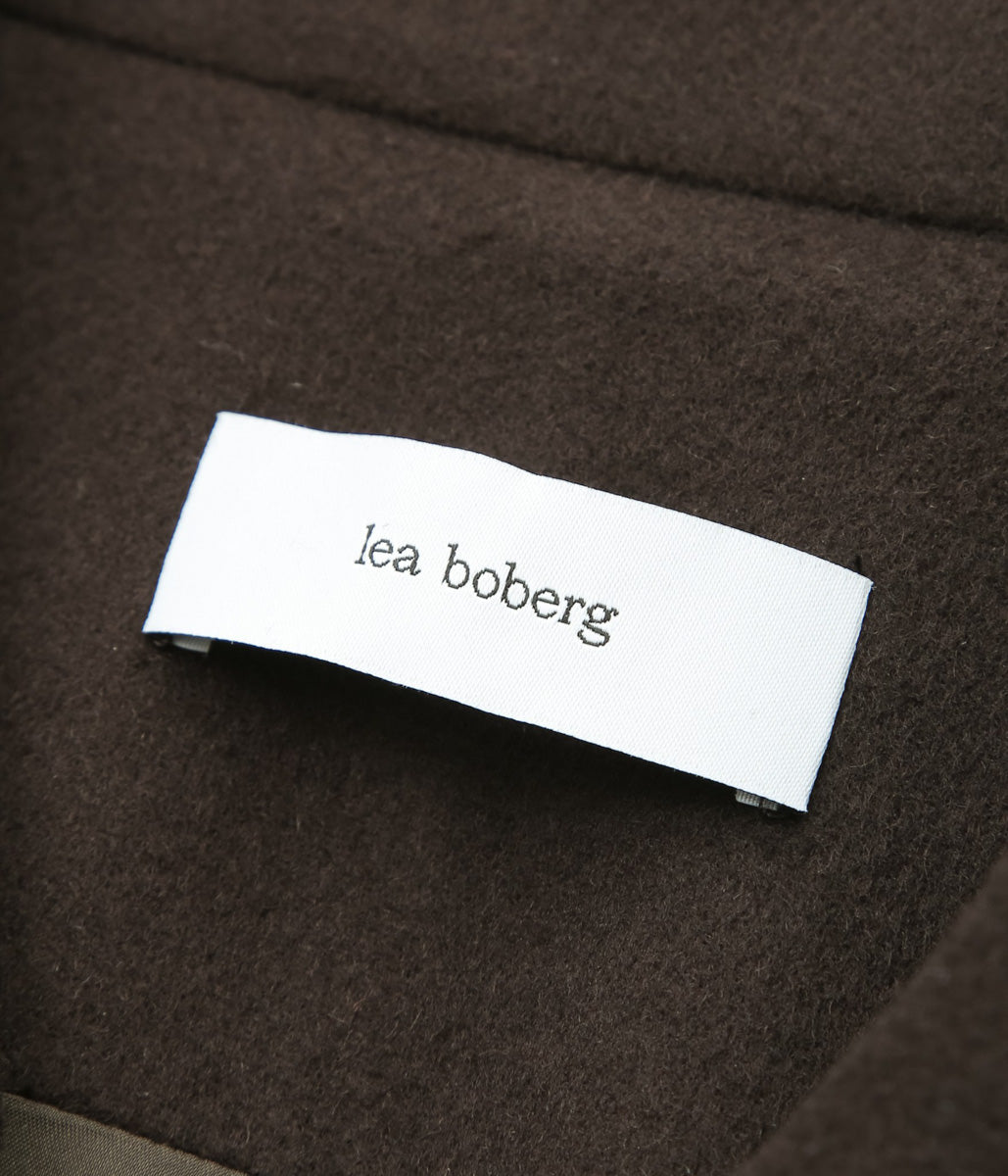 LEA BOBERG ''TP COAT｜JAPANESE SHORT VELOUR'' (DARK BROWN)