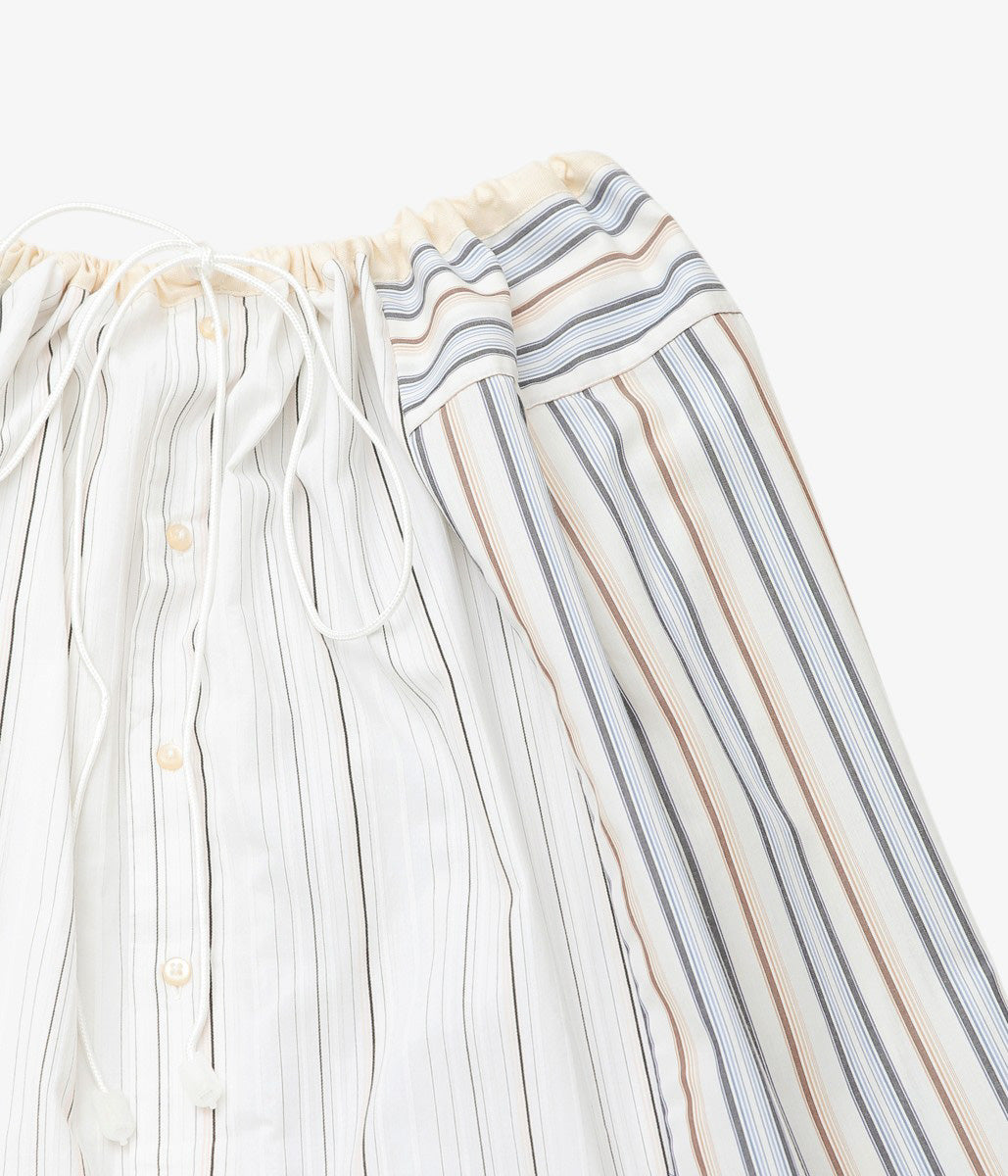 LESSICO FAMILIARE "ANGEL SHIRTS SKIRT" (MIXED STRIPES /1)