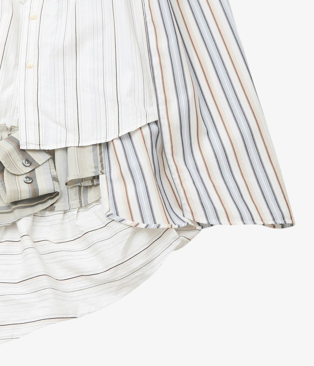 LESSICO FAMILIARE "ANGEL SHIRTS SKIRT" (MIXED STRIPES /1)