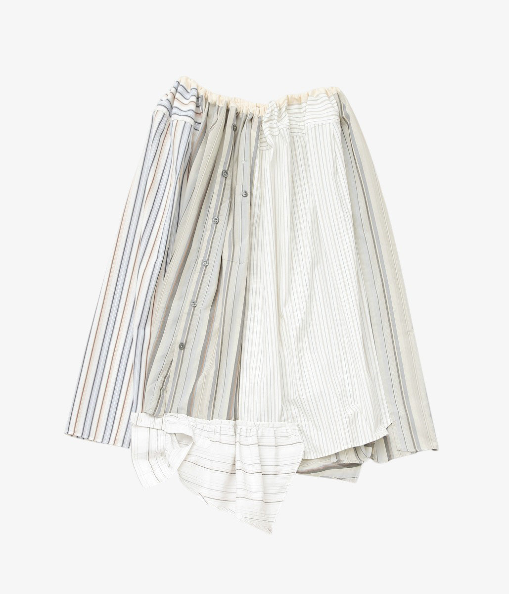 LESSICO FAMILIARE "ANGEL SHIRTS SKIRT" (MIXED STRIPES /1)