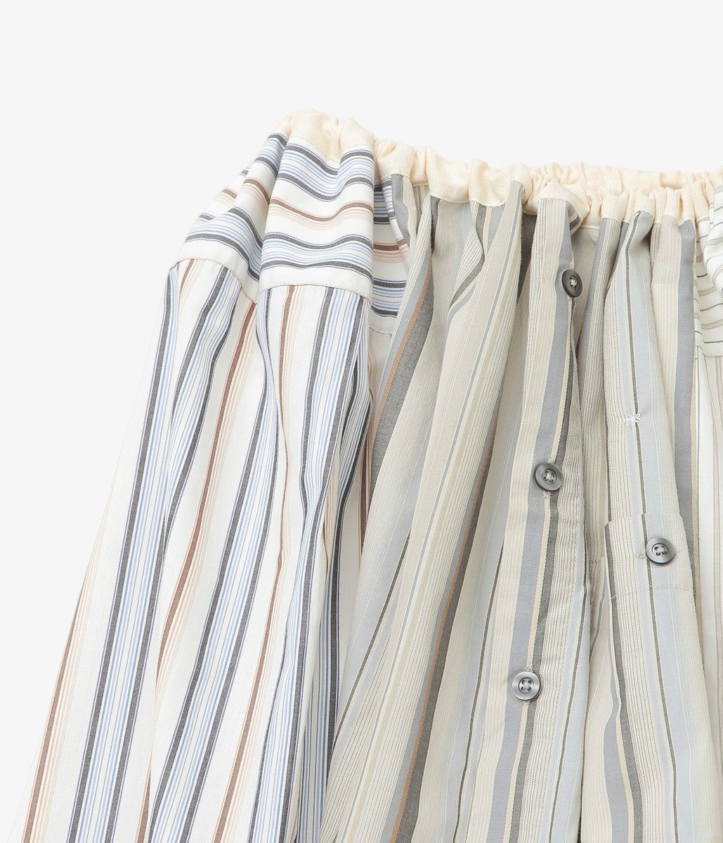 LESSICO FAMILIARE "ANGEL SHIRTS SKIRT" (MIXED STRIPES /1)