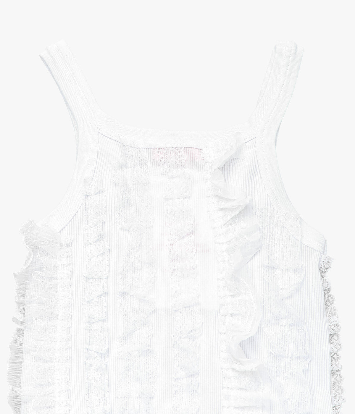 LESSICO FAMILIARE "RUFFLE TANK" (WHITE)