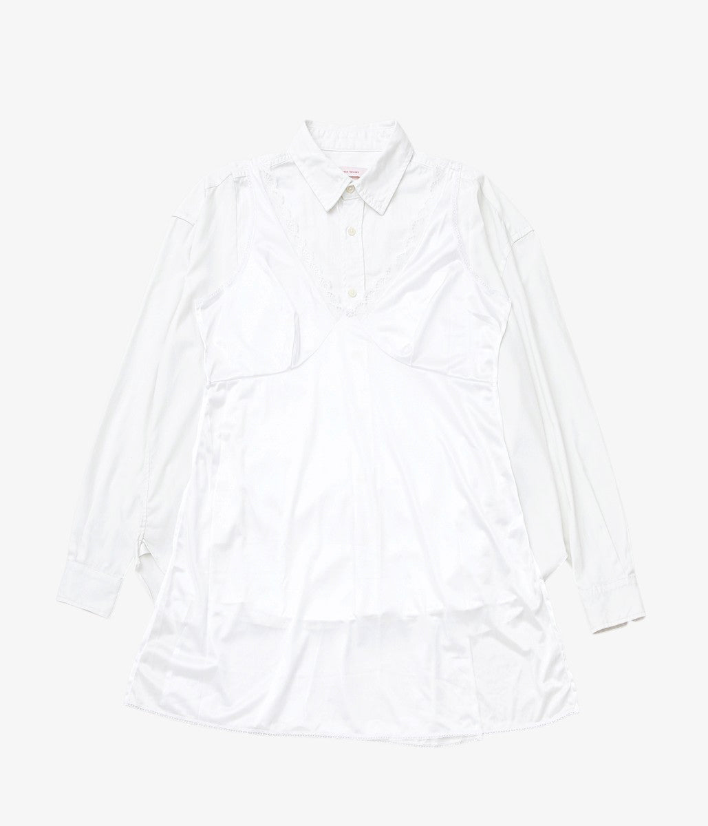 LESSICO FAMILIARE ''SLIP SHIRT'' (WHITE /1)