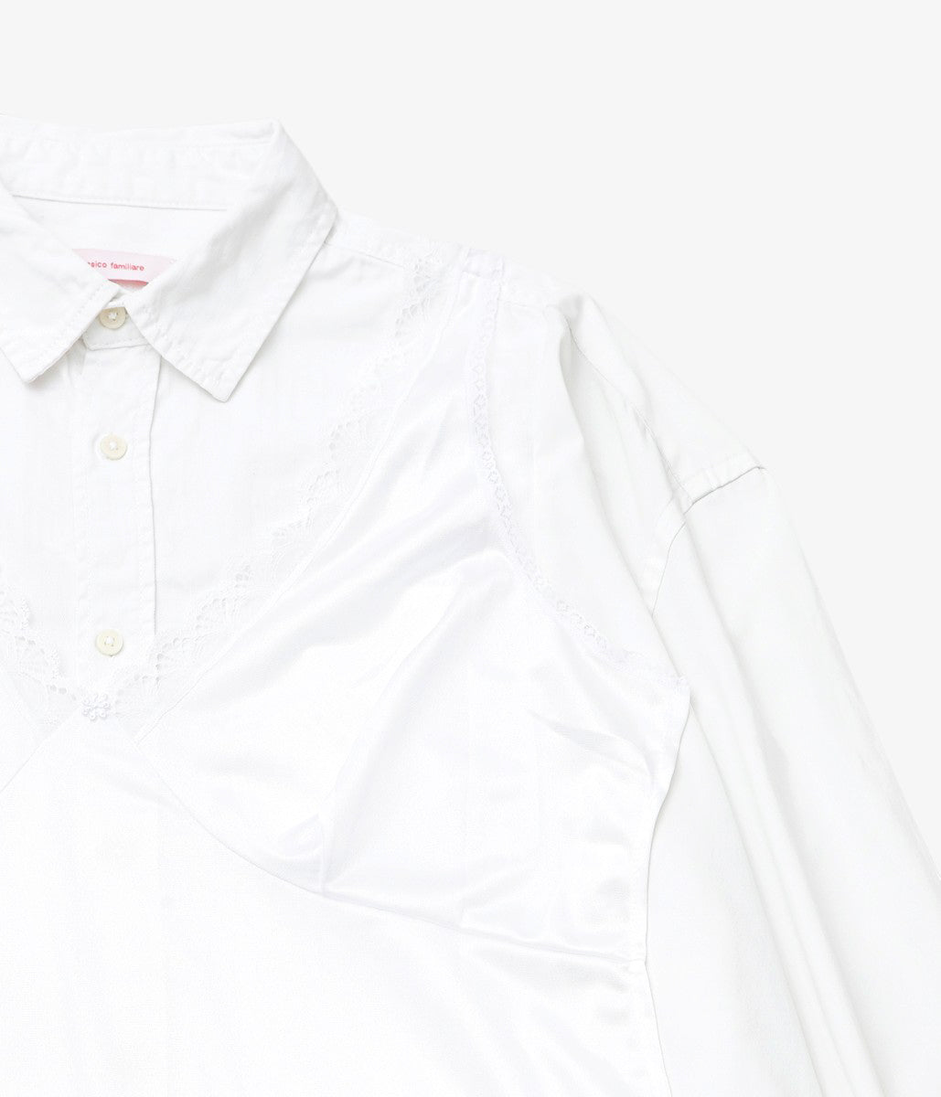 LESSICO FAMILIARE ''SLIP SHIRT'' (WHITE /1)