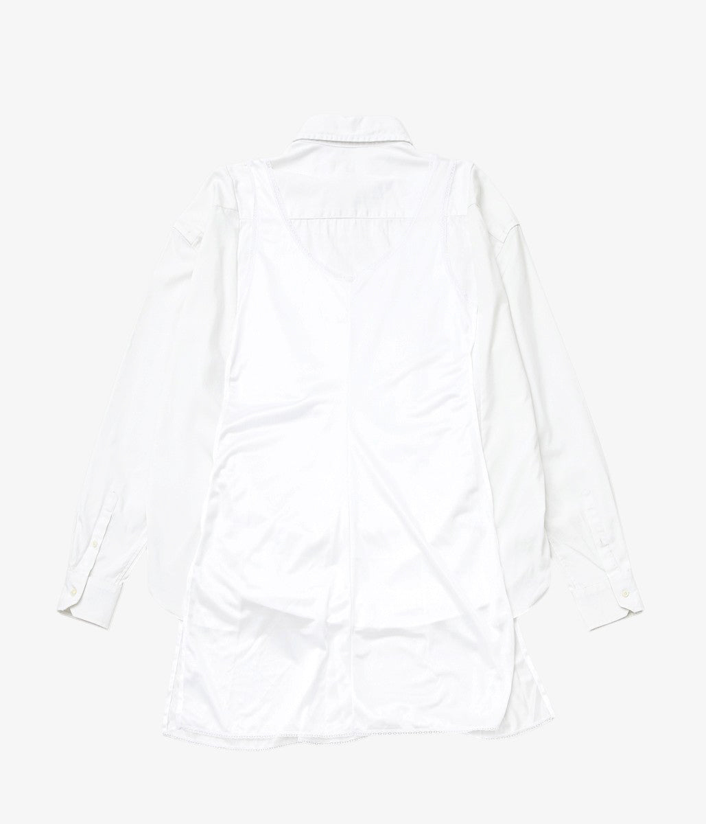 LESSICO FAMILIARE ''SLIP SHIRT'' (WHITE /1)