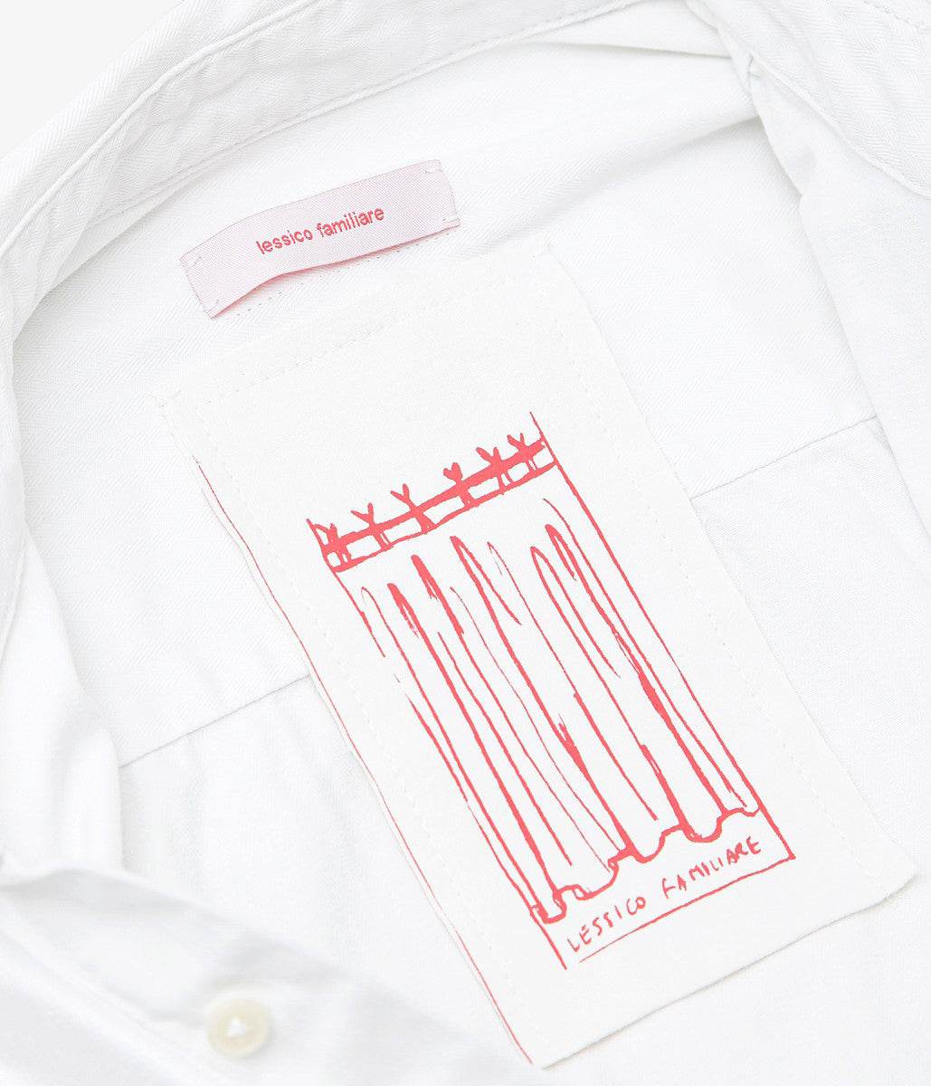 LESSICO FAMILIARE ''SLIP SHIRT'' (WHITE /1)