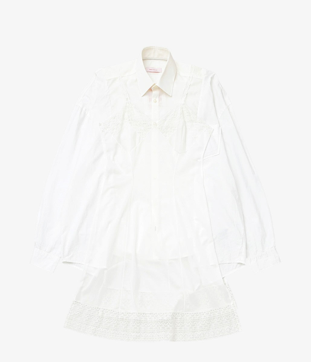 LESSICO FAMILIARE ''SLIP SHIRT'' (WHITE /3)