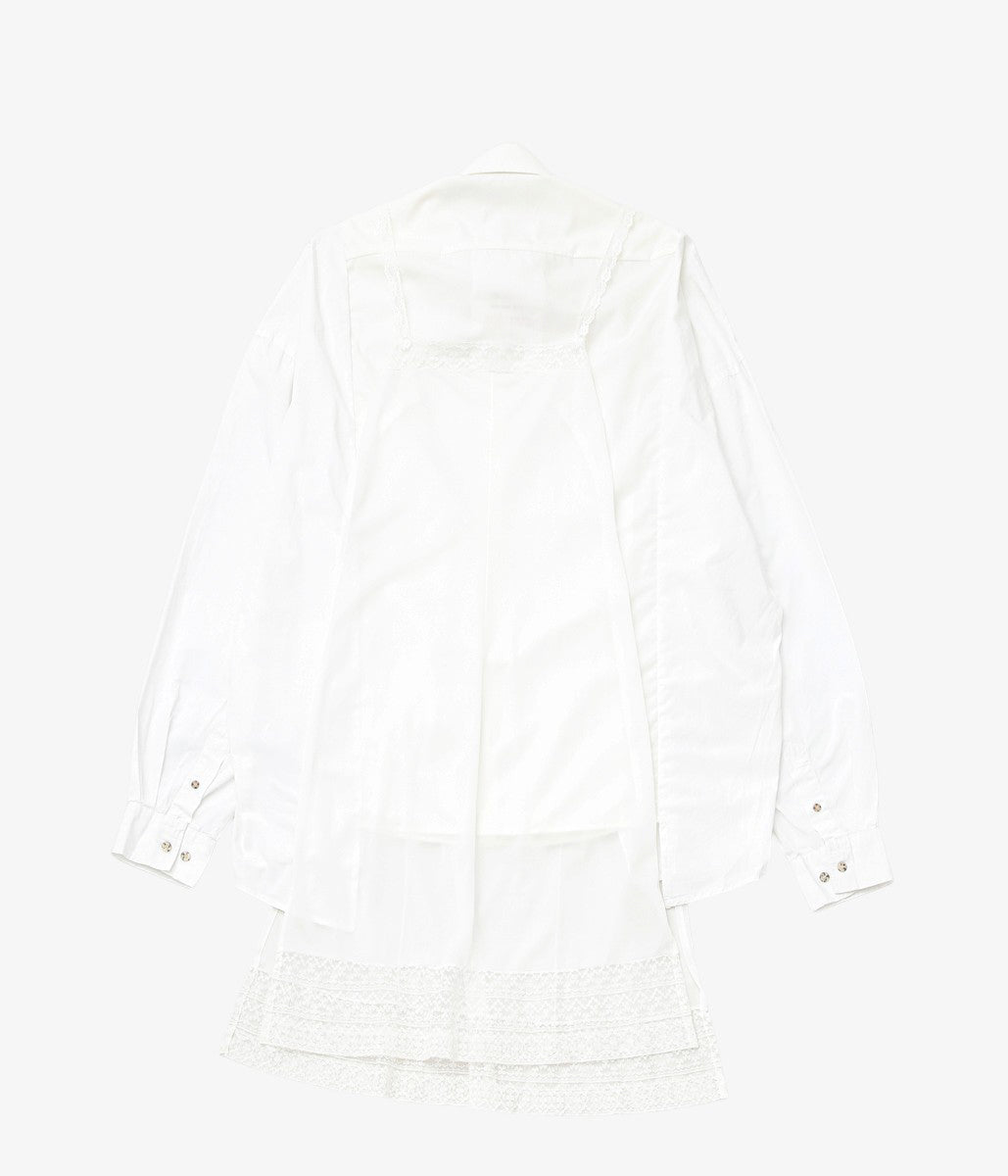 LESSICO FAMILIARE ''SLIP SHIRT'' (WHITE /3)