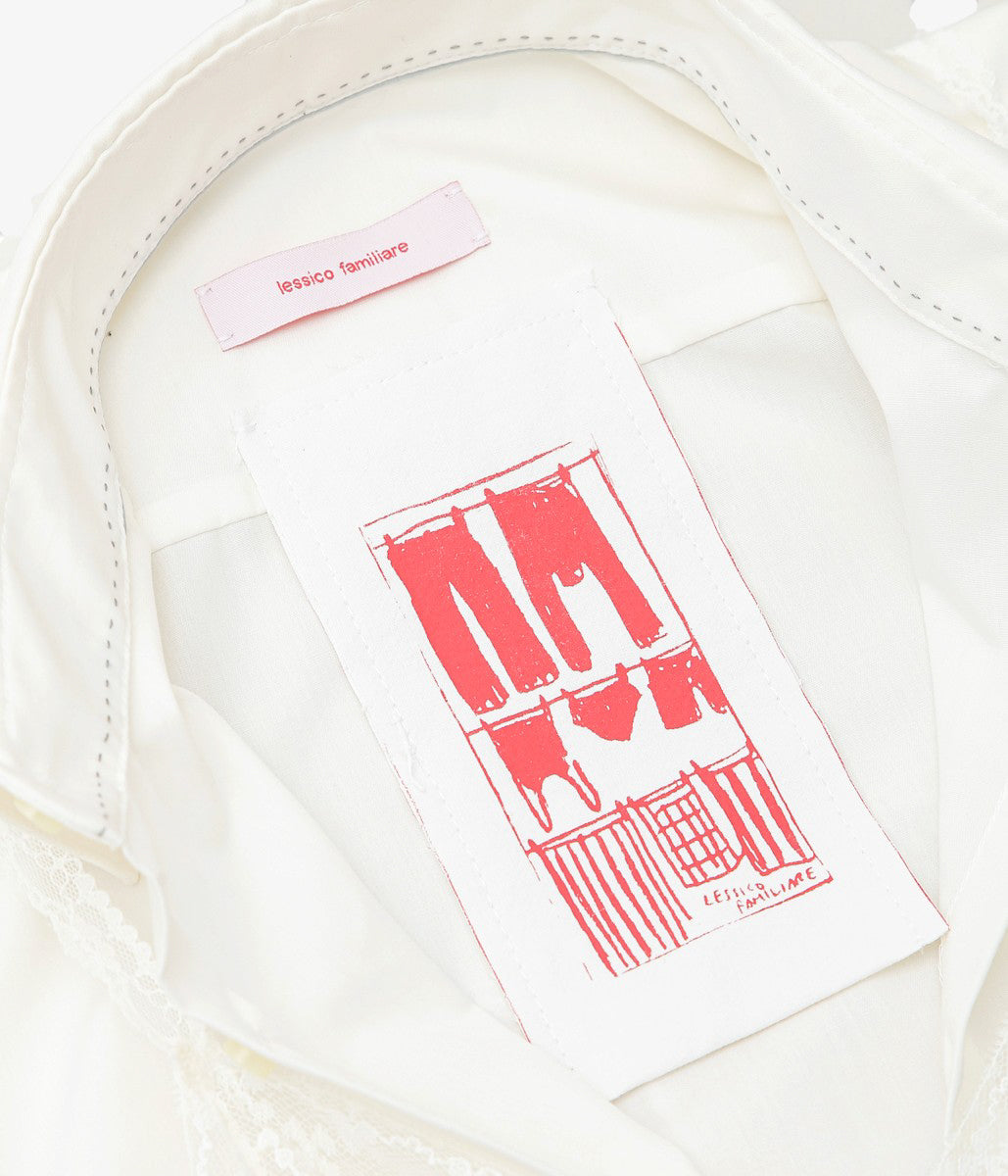 LESSICO FAMILIARE ''SLIP SHIRT'' (WHITE /3)