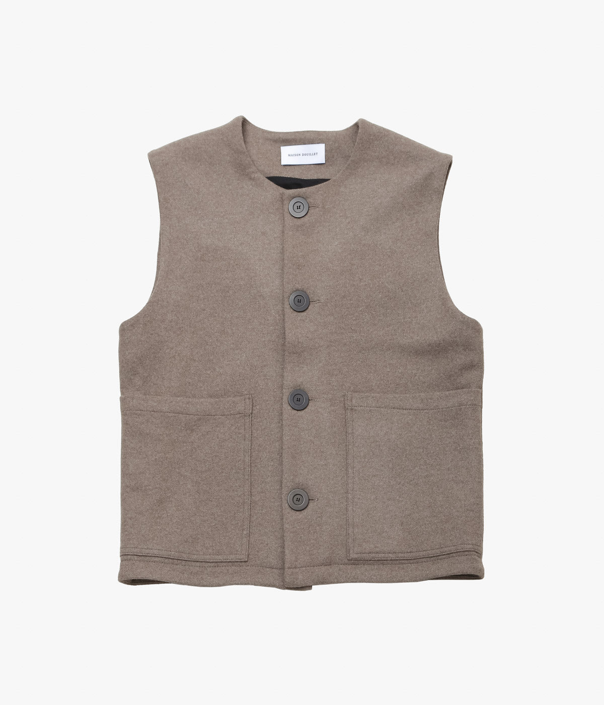 MAISON DOUILLET ''ALP VEST'' (BROWN MELANGE)
