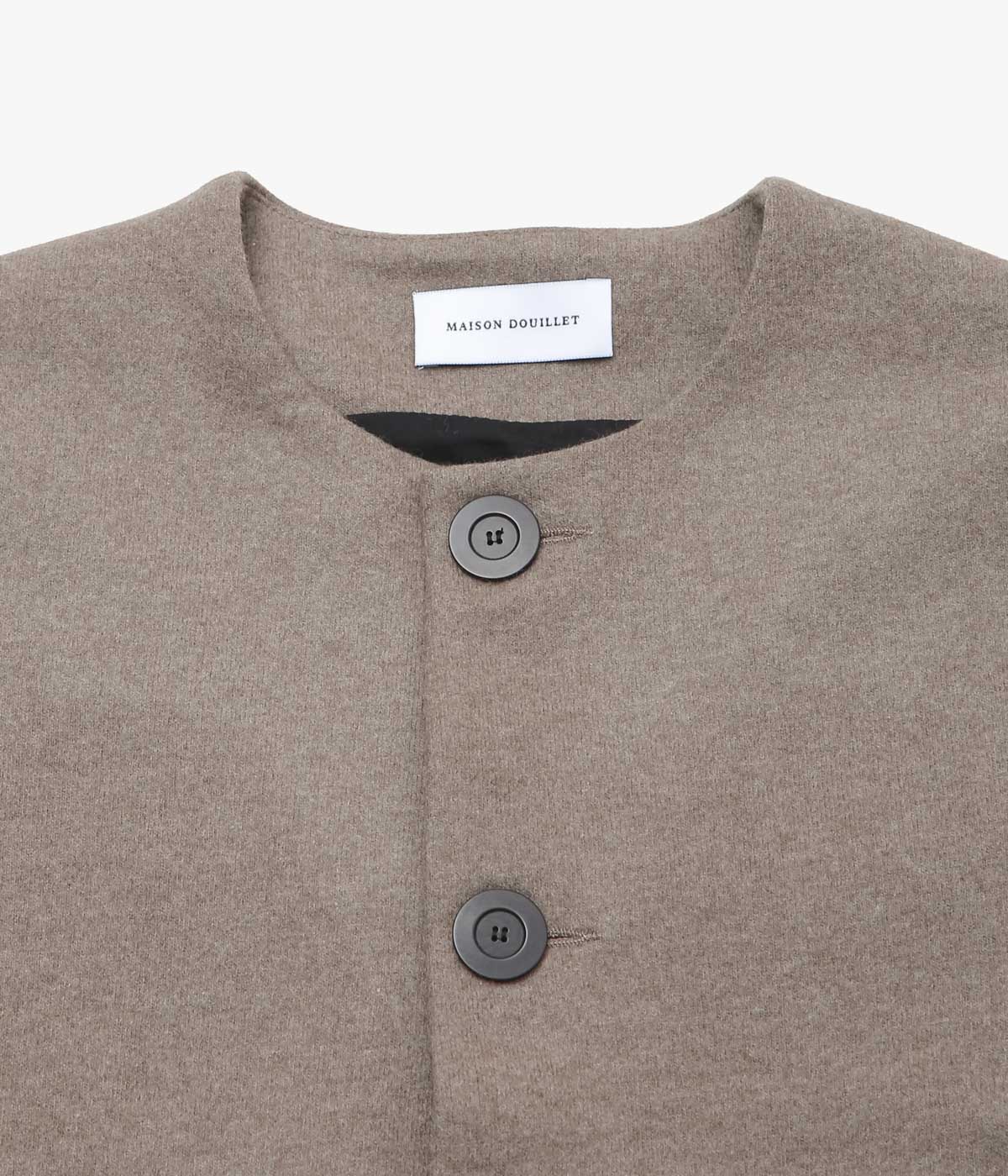 MAISON DOUILLET ''ALP VEST'' (BROWN MELANGE)