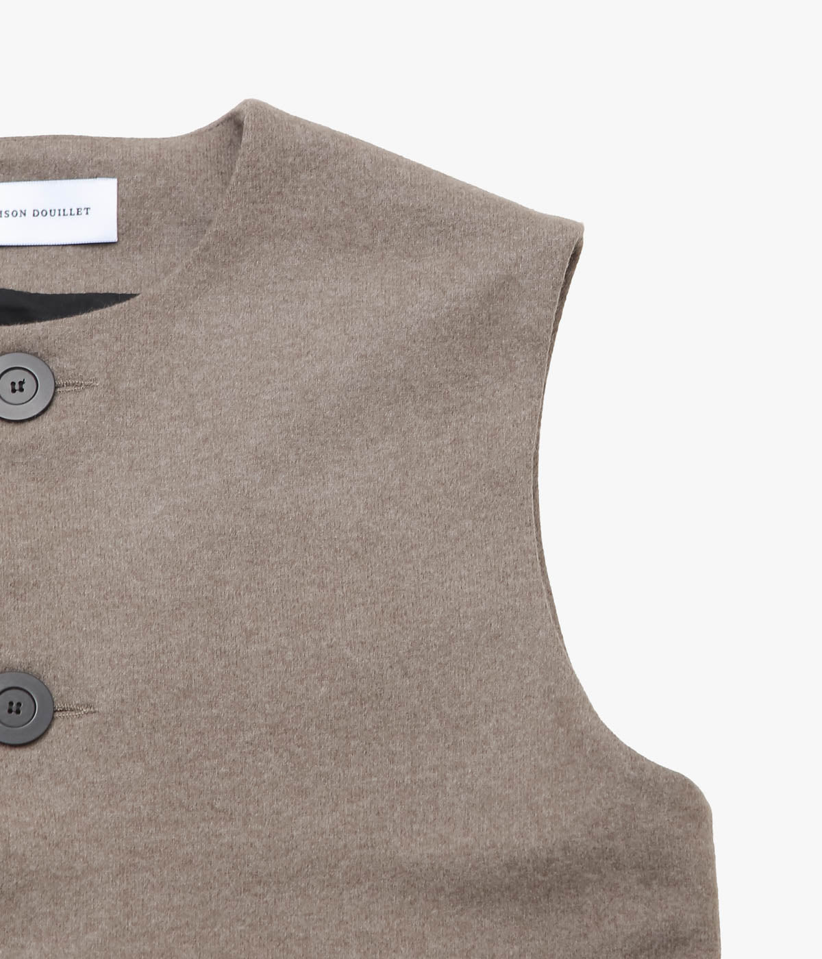 MAISON DOUILLET ''ALP VEST'' (BROWN MELANGE)