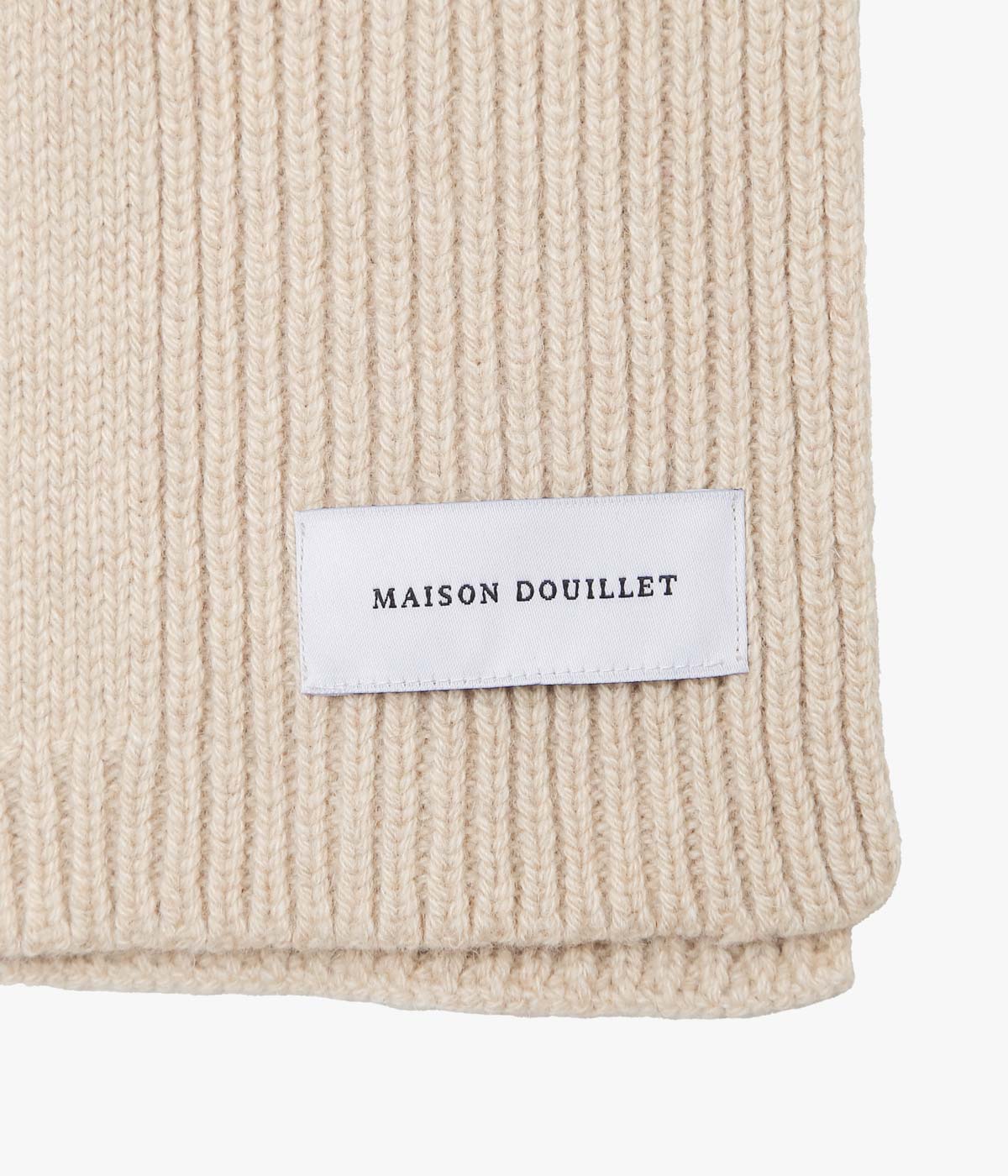 MAISON DOUILLET ``REGENERATED SCARF'' (BEIGE)