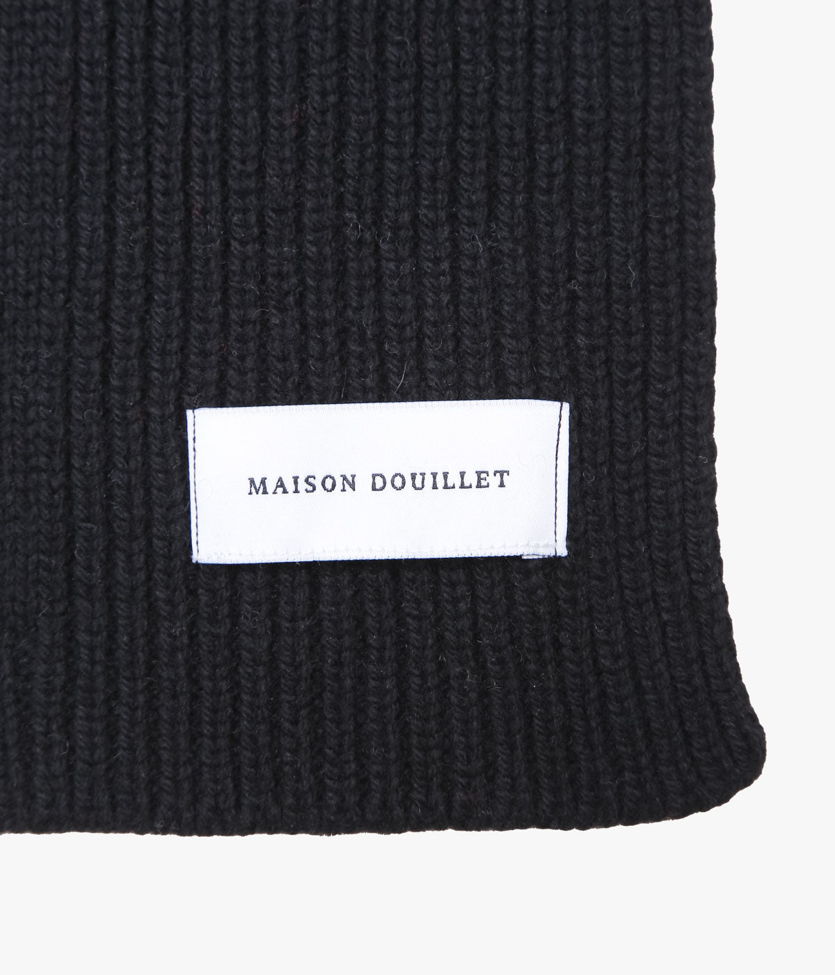MAISON DOUILLET ``REGENERATED SCARF'' (BLACK)