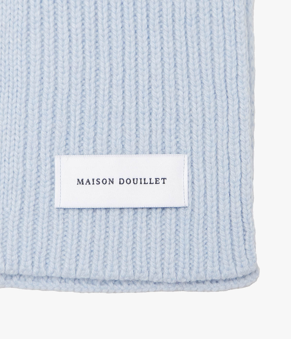 MAISON DOUILLET ``REGENERATED SCARF'' (LIGHT BLUE)