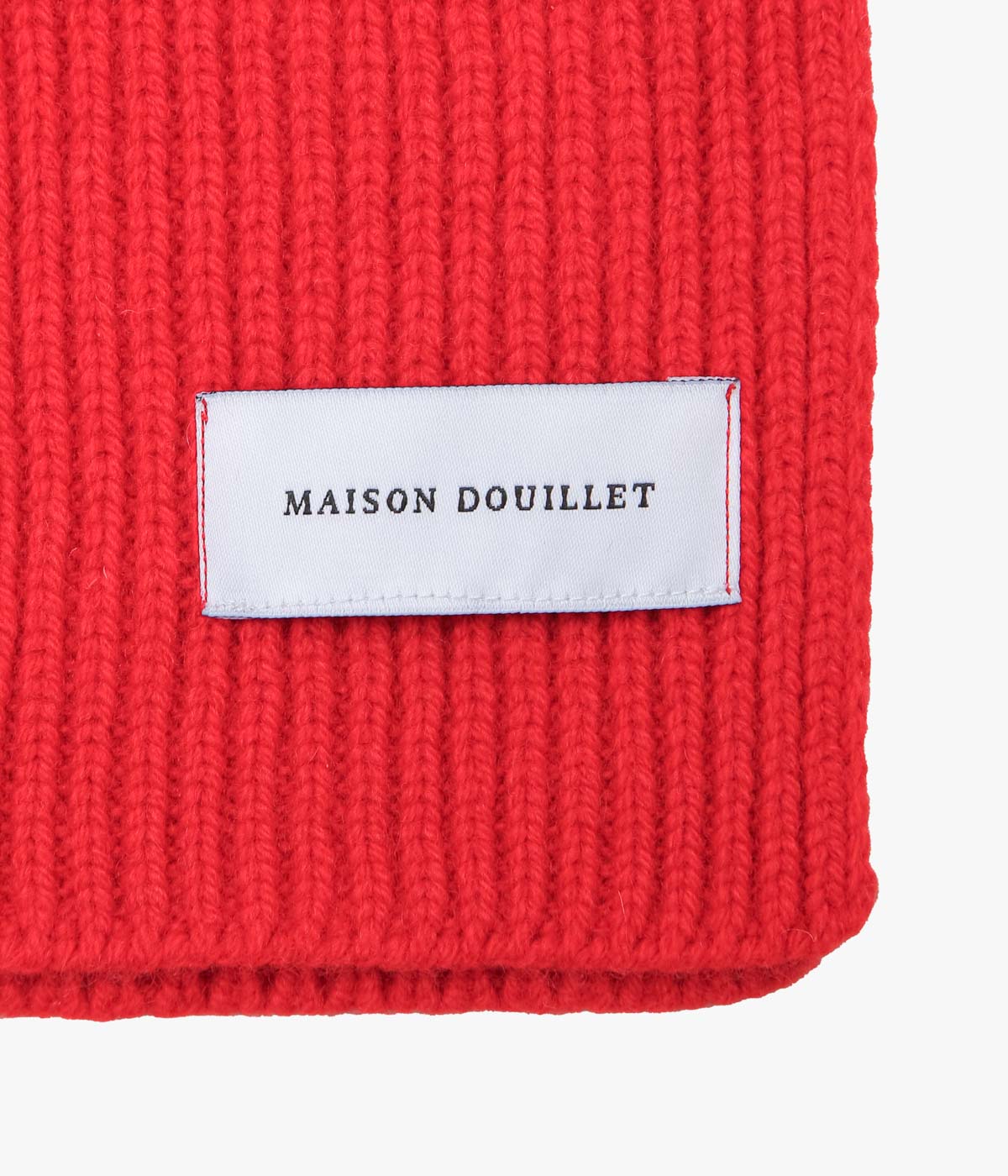 MAISON DOUILLET ``REGENERATED SCARF'' (RED)