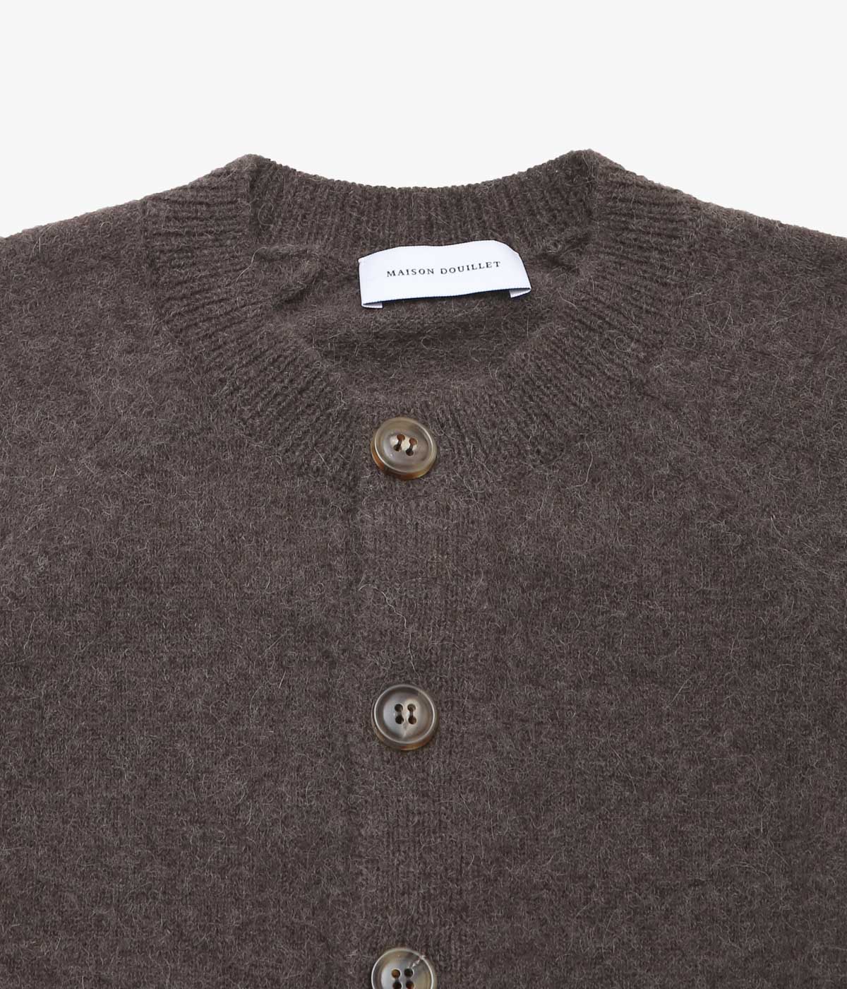 MAISON DOUILLET ''THE HAMLET CARDIGAN'' (DEEP TAUPE)