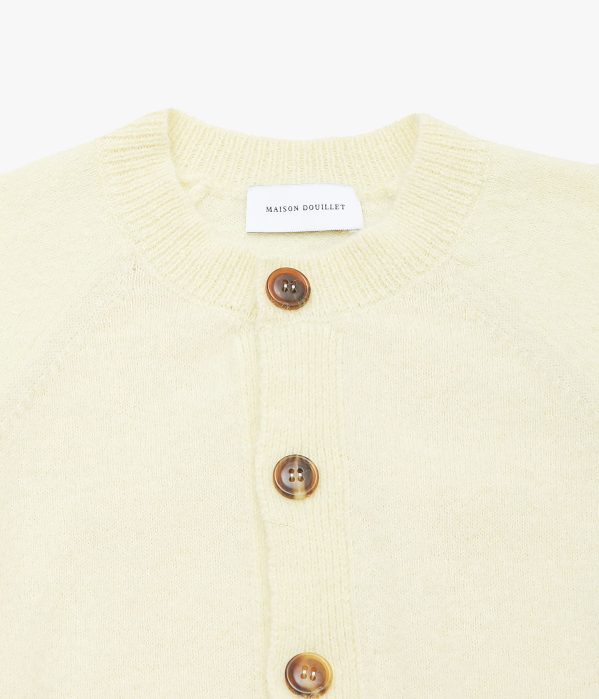 MAISON DOUILLET ''THE HAMLET CARDIGAN'' (LIGHT YELLOW)