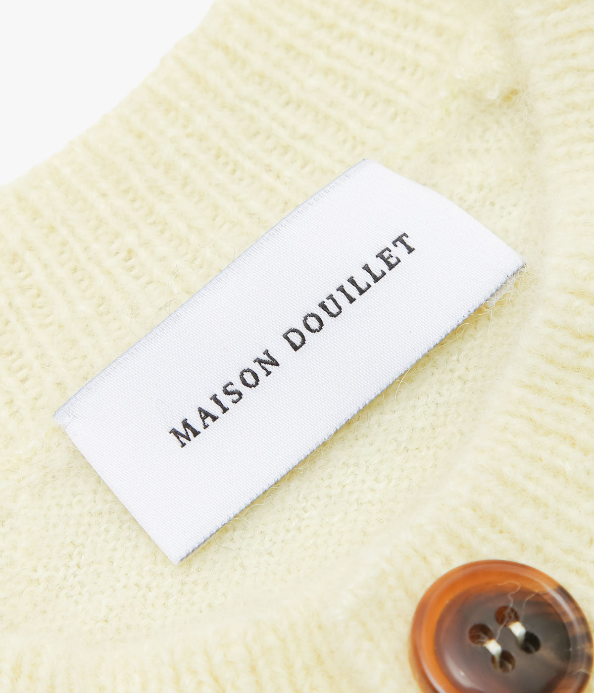 MAISON DOUILLET ''THE HAMLET CARDIGAN'' (LIGHT YELLOW)