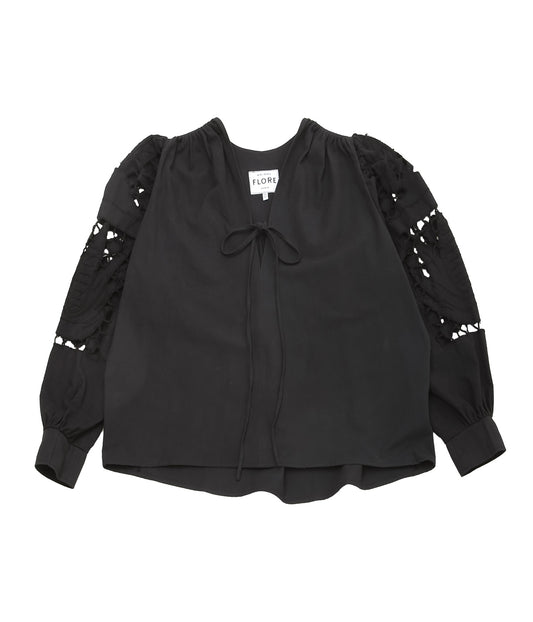MAISON FLORE ''BLEUET BLOUSE'' (BLACK 7)