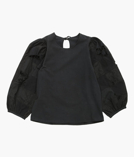 MAISON FLORE ''CAMELIA TOP'' (BLACK 1)